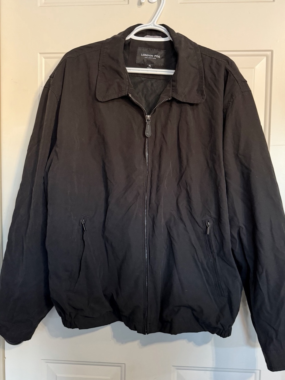 London Fog Collection Men’s XL Black Golf Windbreaker Jacket